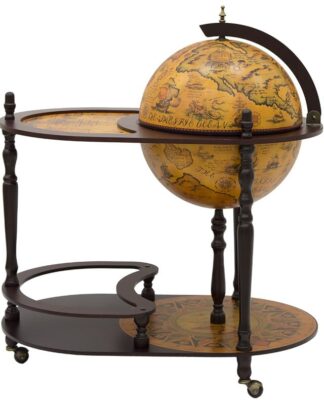 Dřevěný globus bar 94 x 51 cm T5452 Dekorhome