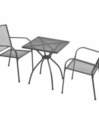 Zahradní bistro set 3 ks antracit Dekorhome