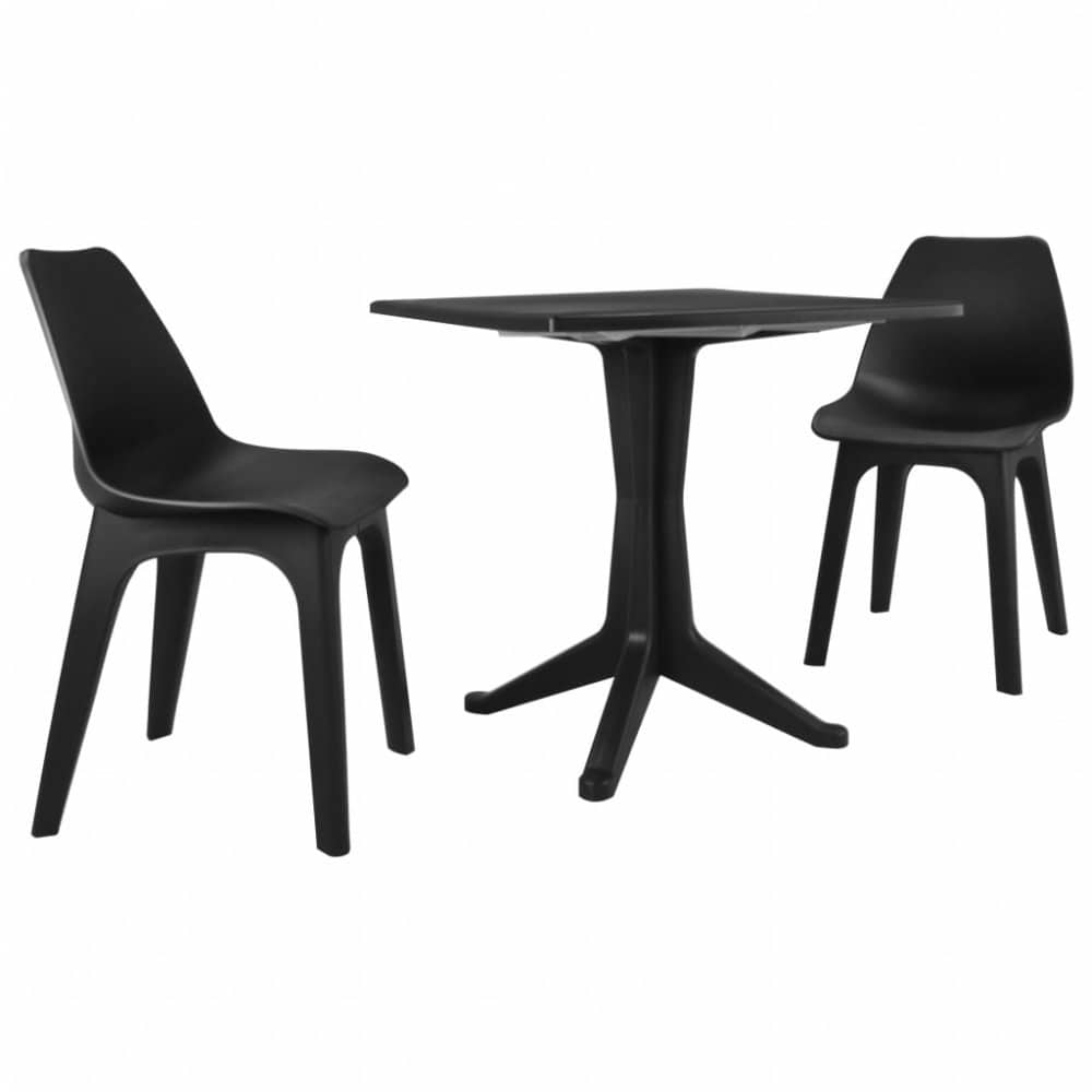 Zahradní bistro set 3 ks antracit Dekorhome