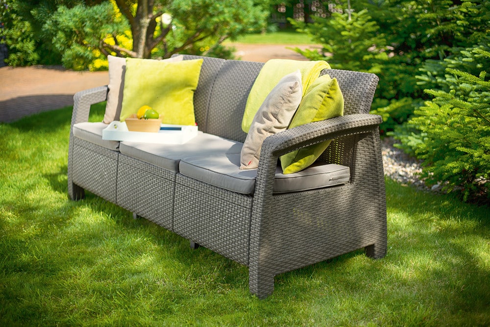 CORFU LOVE SEAT MAX - cappuchino Allibert