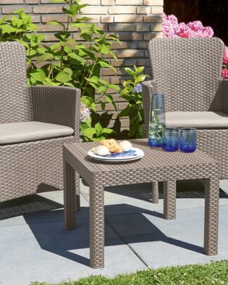 SALVADOR BALCONY set - cappuchino + pískové podušky Allibert