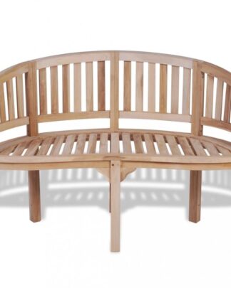 Zahradní lavice zaoblená 120 cm teak Dekorhome