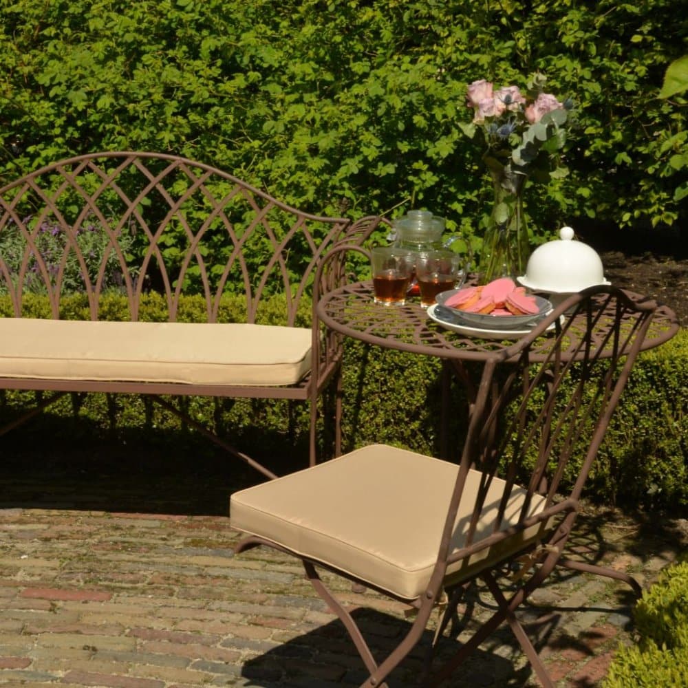 Zahradní lavice 130 cm hnědá Dekorhome