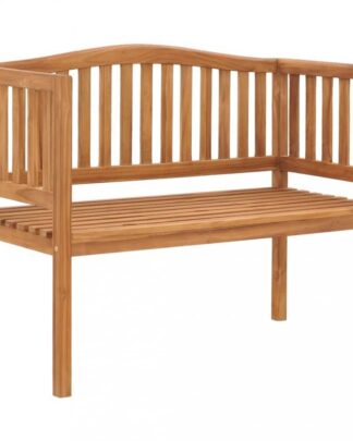 Zahradní lavička 120 cm z teakového dřeva Dekorhome