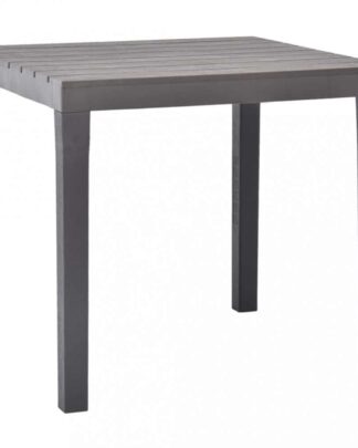 Zahradní stůl 78 x 78 x 72 cm plast Dekorhome Cappuccino