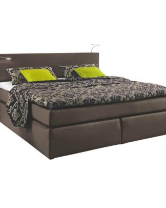 XXXLutz Postel Boxspring 140/200 Cm Textil Hnědá Carryhome