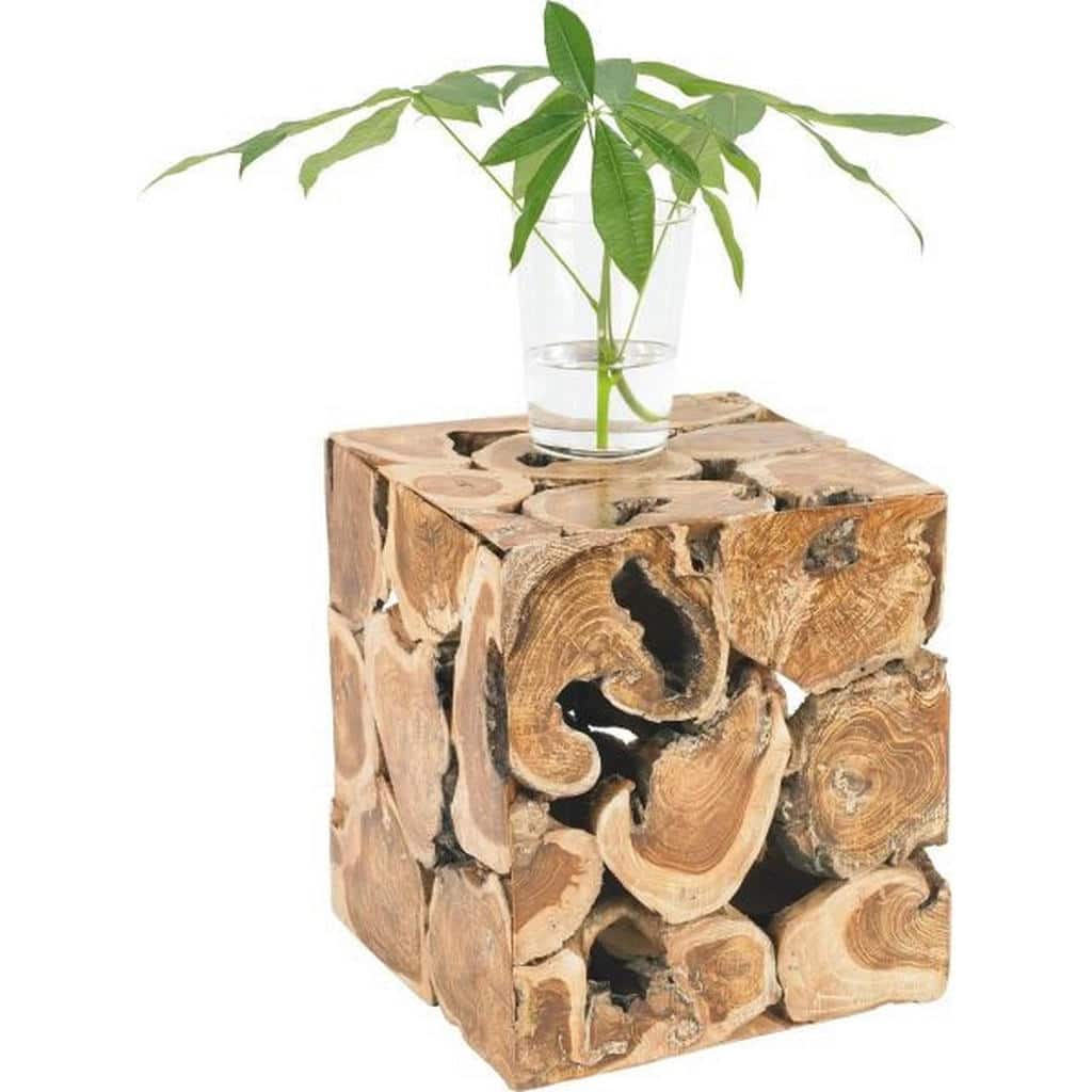 XXXLutz Stojan Na Květiny Teakové Dřevo Přírodní Barvy Landscape