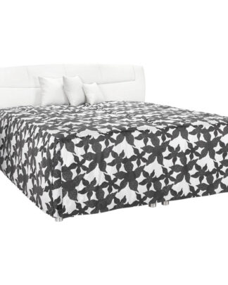 XXXLutz Čalouněná Postel 180/200 Cm Textil Černá Bílá Esposa