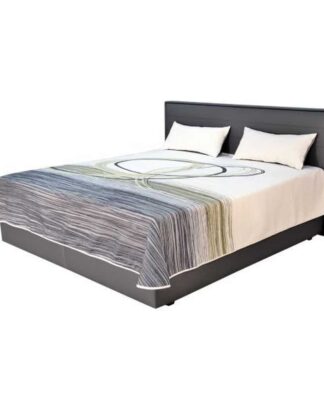 XXXLutz Postel Boxspring 180/200 Cm Textil Šedá Blanar