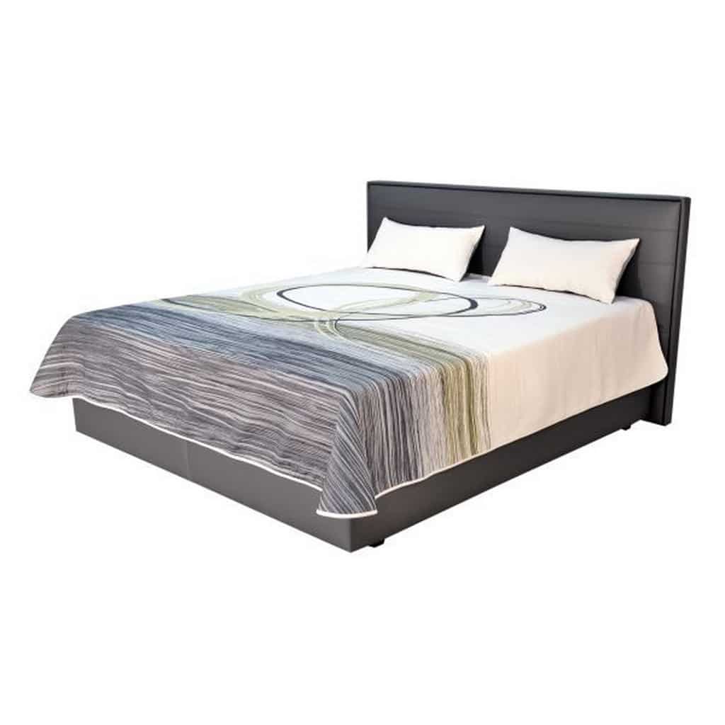 XXXLutz Postel Boxspring 180/200 Cm Textil Šedá Blanar