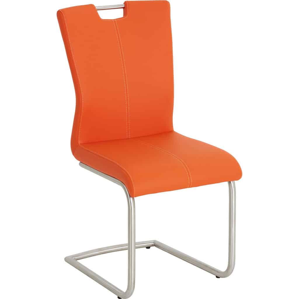 XXXLutz Houpací Židle Oranžová Barvy Nerez Oceli Dieter Knoll
