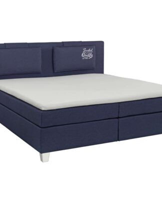 XXXLutz Postel Boxspring 180/200 Cm Textil Modrá Tom Tailor
