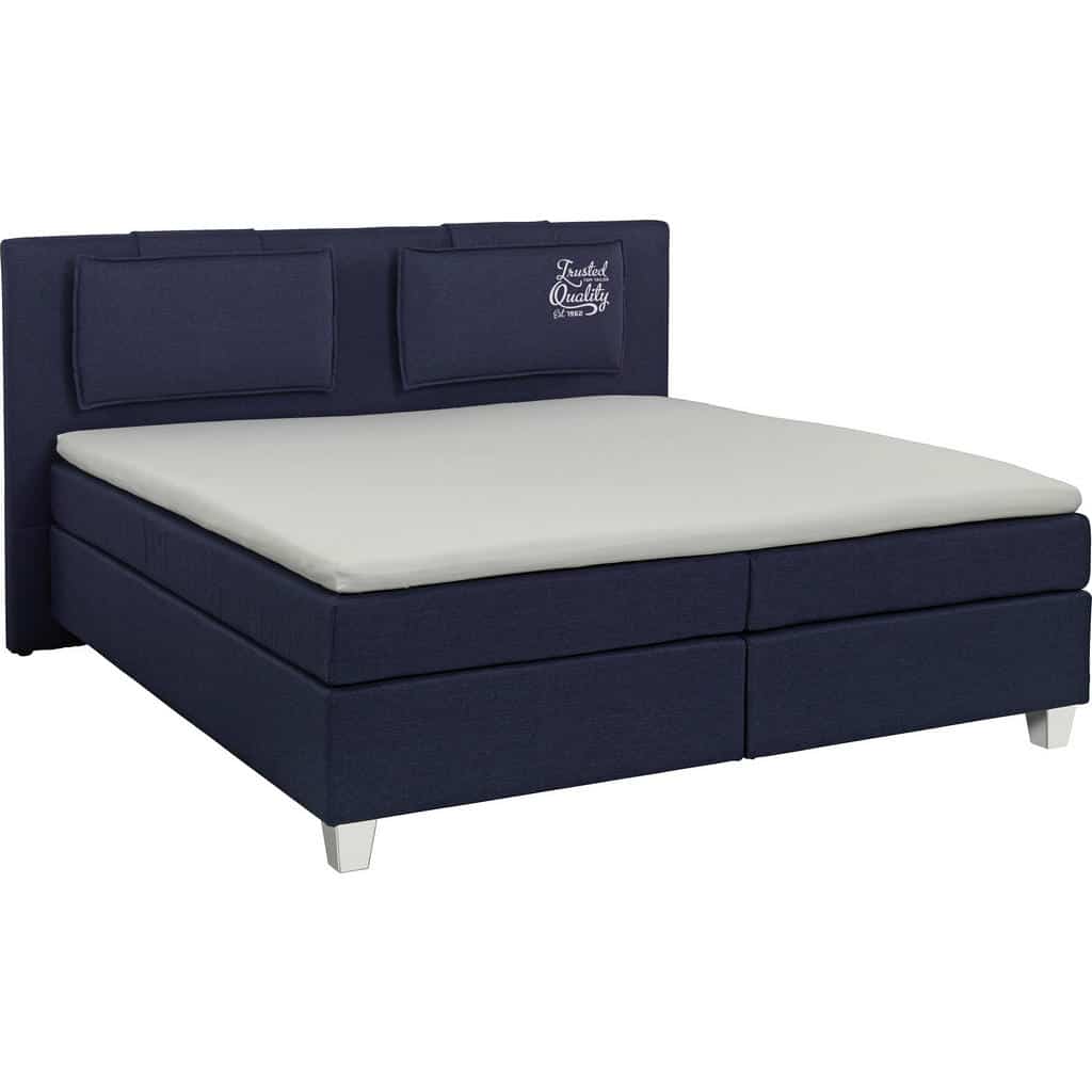 XXXLutz Postel Boxspring 160/200 Cm Textil Modrá Tom Tailor