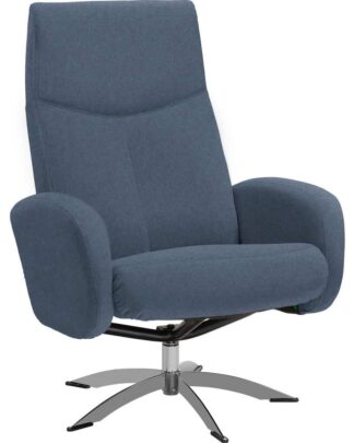 XXXLutz Relaxační Křeslo Textil Modrá Welnova