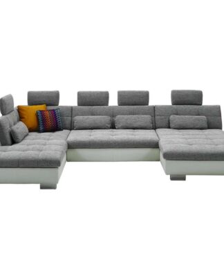 XXXLutz Sedací Souprava Textil Šedá Bílá Beldomo Style