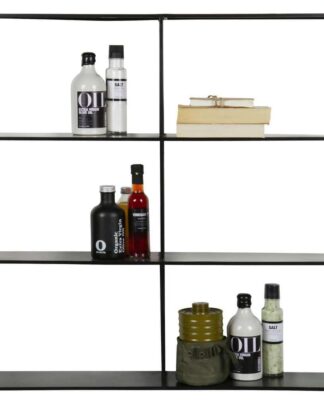 XXXLutz Regál Nástěnný Černá Ambia Home