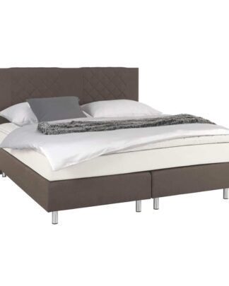 XXXLutz Postel Boxspring 140/200 Cm Textil Hnědá Carryhome