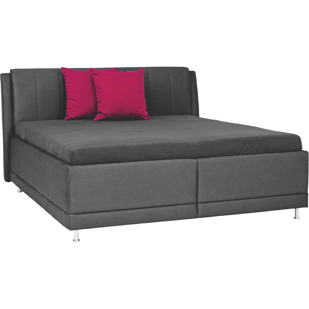 XXXLutz Čalouněná Postel 200/220 Cm Textil Černá Novel