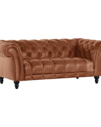 XXXLutz Pohovka Chesterfield Kůže Světle Hnědá Landscape