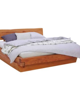 XXXLutz Postel Z Trámů 180/200 Cm Dřevo Barvy Buku Linea Natura
