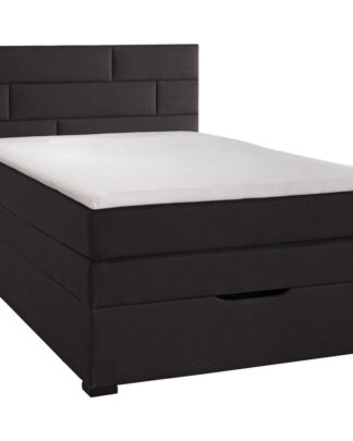 XXXLutz Postel Boxspring 140/200 Cm Textil Tmavě Hnědá Carryhome