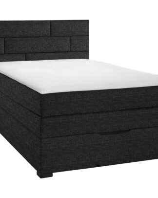 XXXLutz Postel Boxspring 140/200 Cm Textil Tmavě Šedá Carryhome
