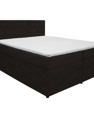 XXXLutz Postel Boxspring 160/200 Cm Textil Tmavě Hnědá Carryhome
