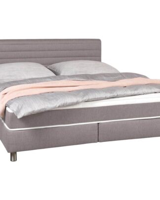 XXXLutz Postel Boxspring 160/200 Cm Textil Šedá Carryhome