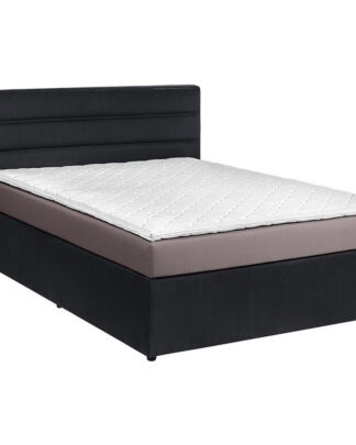XXXLutz Box Postel 140/200 Cm Textil Antracitová Světle Šedá Carryhome