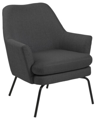 XXXLutz Křeslo Kov Textil Tmavě Šedá Ambia Home