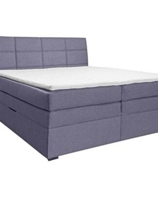 XXXLutz Postel Boxspring 160/200 Cm Textil Světle Šedá Carryhome