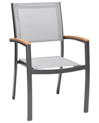 XXXLutz Stohovatelná Židle Šedá Přírodní Barvy Světle Šedá Ambia Garden