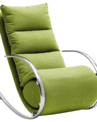 XXXLutz Relaxační Křeslo Kov Textil Kompozitní Dřevo Zelená Xora