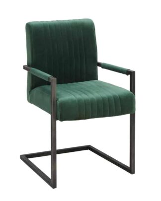 XXXLutz Židle S Područkami Zelená Černá Ambia Home