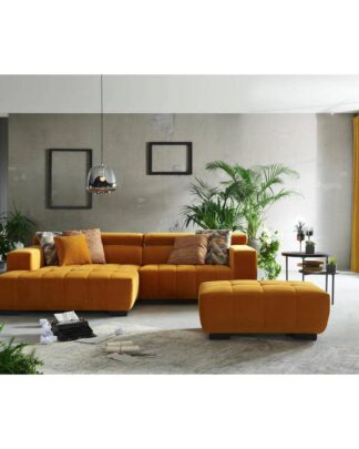 XXXLutz Sedací Souprava Textil Žlutá Hom`in