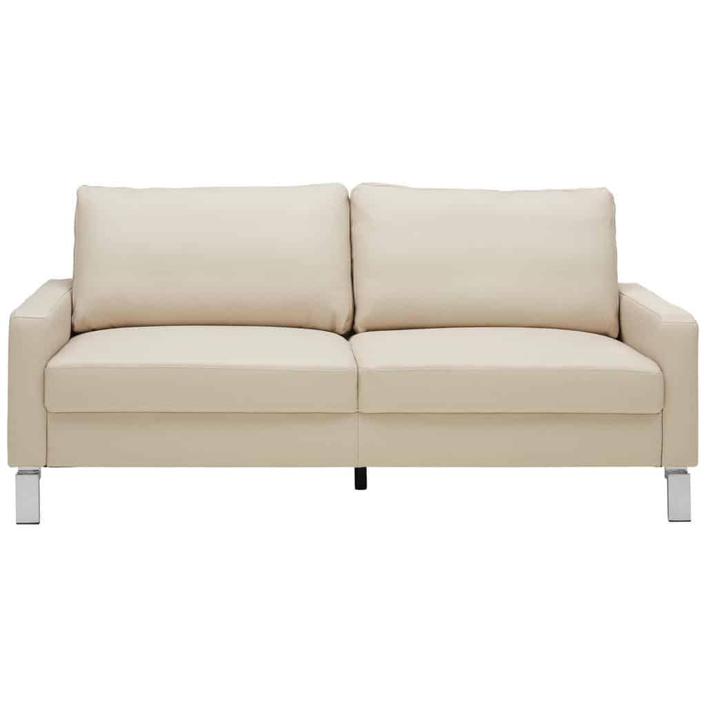 XXXLutz Dvoumístná Pohovka Béžová Pravá Kůže Pure Home Lifestyle