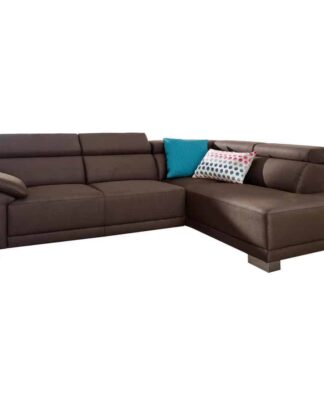 XXXLutz Sedací Souprava Textil Tmavě Hnědá Pure Home Lifestyle