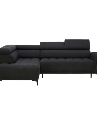 XXXLutz Sedací Souprava Textil Černá Welnova
