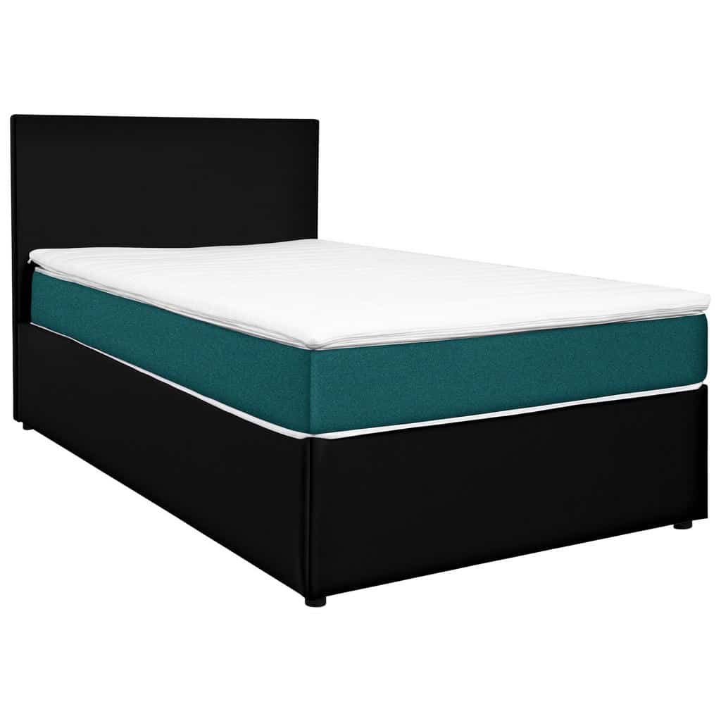 XXXLutz Postel Box 160/200 Cm Textil Kompozitní Dřevo Černá Tyrkysová...