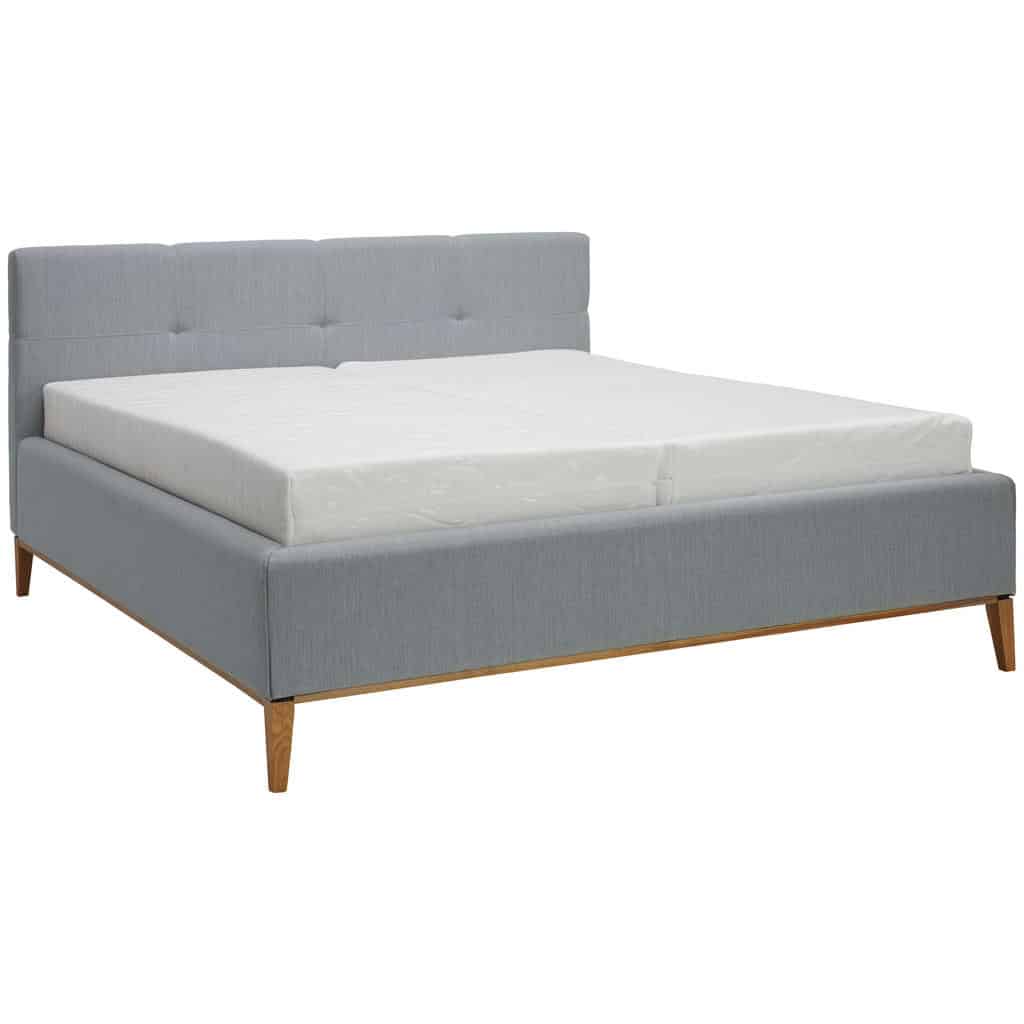 XXXLutz Čalouněná Postel 160/200 Cm Textil Světle Modrá Moderano