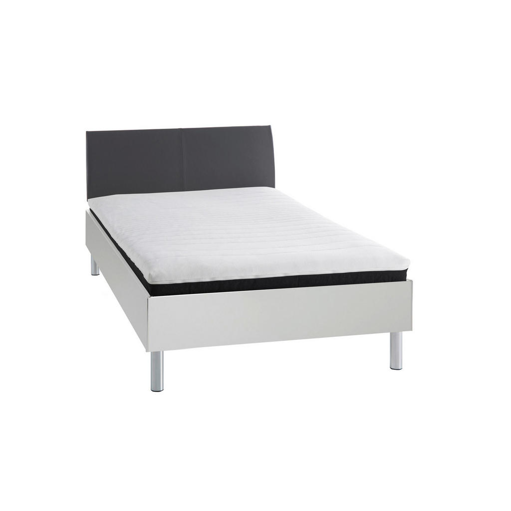 XXXLutz Futonová Postel 120/200 Cm Textil Kompozitní Dřevo Antracitová...