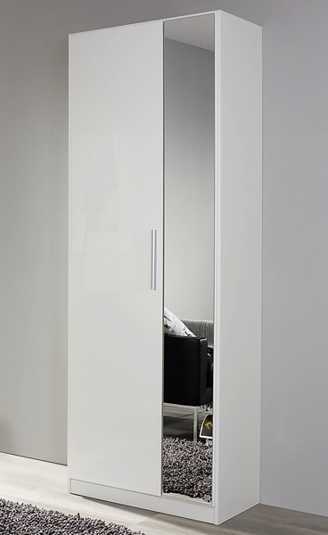 Asko Šatní skříň Minosa, 69 cm, lesklá bílá