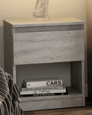 Asko Skříňka/noční stolek Carlos 401S, šedý beton