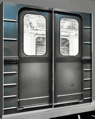 Asko Šatní skříň Plagiato, bílá/motiv metro