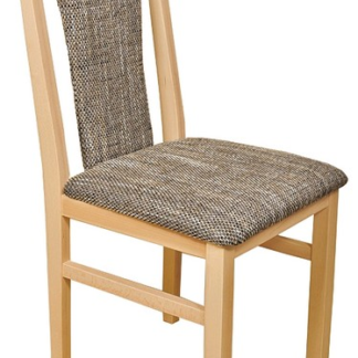 Asko Jídelní židle Sylva, buk/černo-béžová tkanina