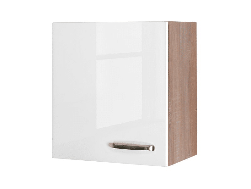 Asko Horní kuchyňská skříňka Valero H50, dub sonoma/bílý lesk, šířka 50 cm