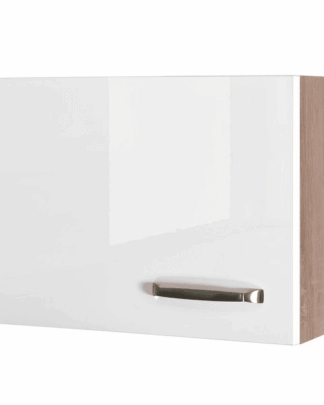 Asko Horní kuchyňská skříňka Valero KH60, dub sonoma/bílý lesk, šířka 60 cm