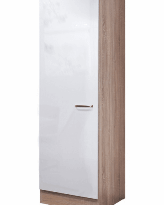 Asko Vysoká kuchyňská skříň Valero GE50, dub sonoma/bílý lesk, šířka 50 cm