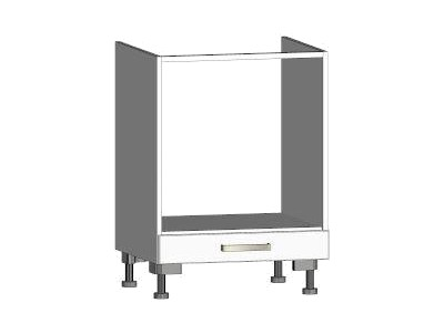 Asko Kuchyňská skříňka pro vestavnou troubu One ES60ER, bílý lesk, šířka 60 cm